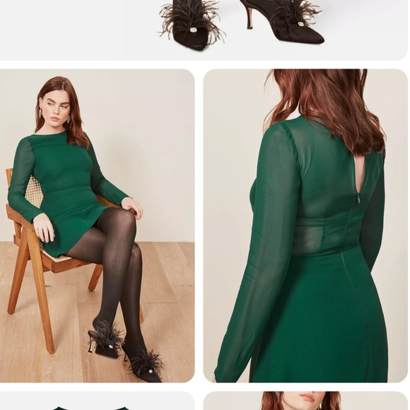 REFORMATION emerald dress - Picture 5 of 6